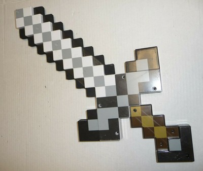 mattel minecraft transforming sword & pickaxe