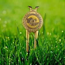 Golf Divot Tool Collectable Gwatney Companies Brass