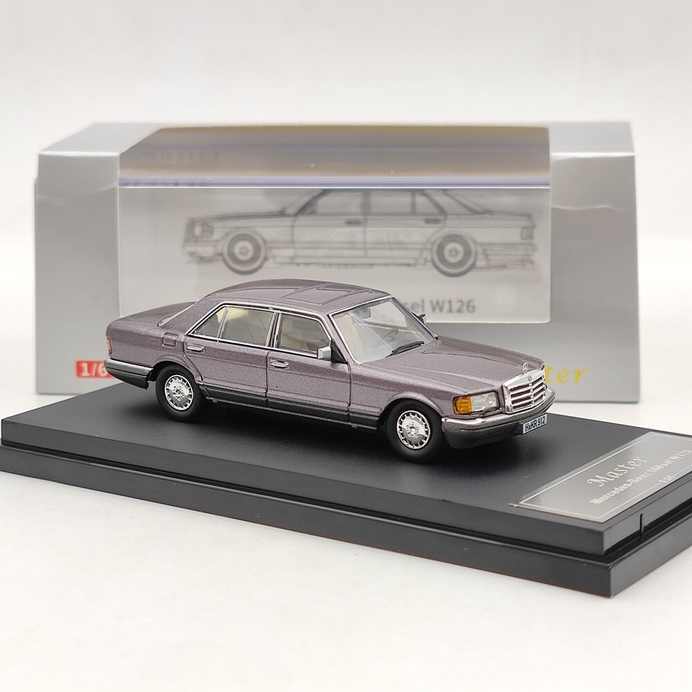 1/64 Master Mercedes-Benz S560SEL W126 Diecast Toys Car Models