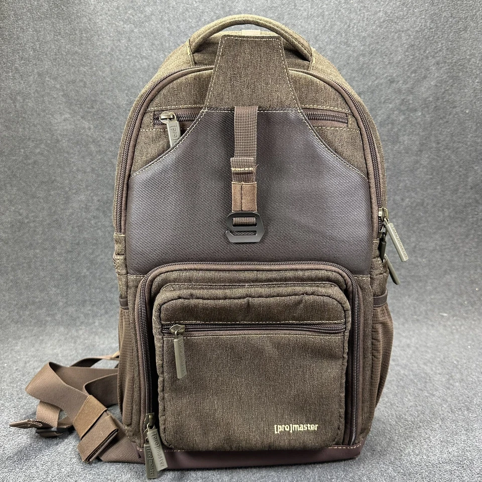 Bolso Bandolera Promaster Cityscape 54 Cámara Marrón Completo con Múltiples Compartimentos Foto 2 de 4