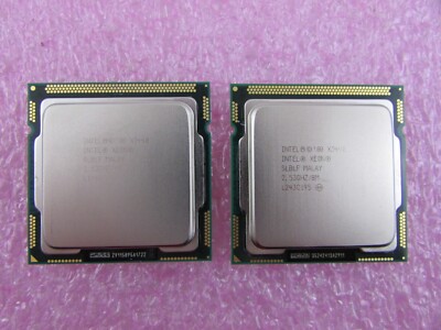 Lot Of 2 Intel Xeon X3440 SLBLF 2.53GHz Quad-Core 8M CPU Processor LGA1156