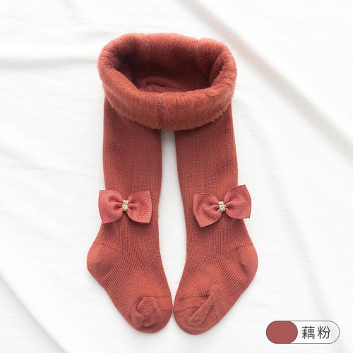 Baby Girl BOW TIGHTS Spanish Style Cotton Tights Winter Warm Thick 1 - 10 Years - Picture 33 of 54