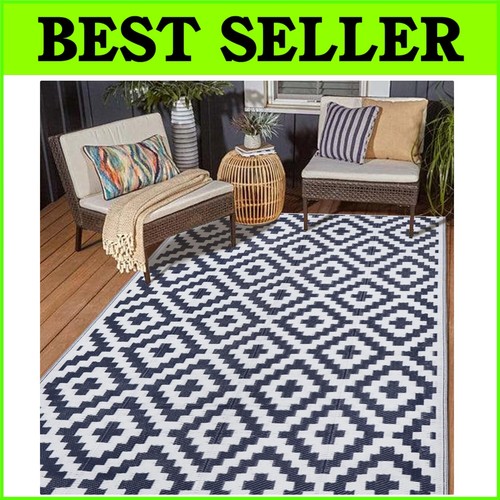 Compact and Durable 5' x 8'' Outdoor Rug - UV Stabilized for Long-Lasting Beauty