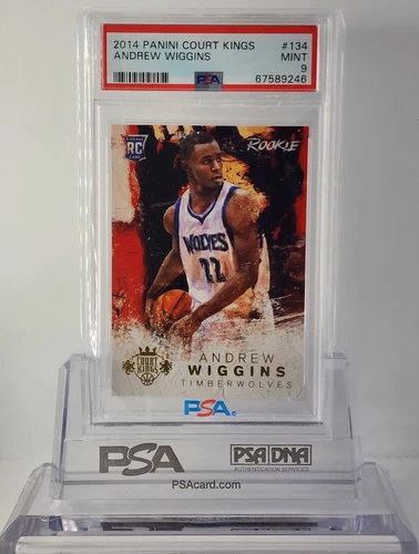 Andrew Wiggins Rookie  2014 Panini Court Kings Rookies II SP /225 PSA 9 POP 1!