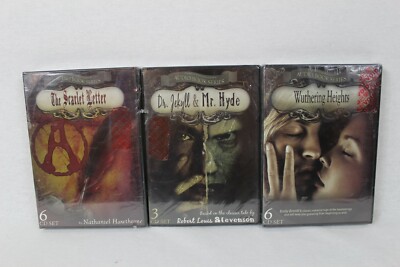 Scarlet Letter Audiobook 6-Disc, Wuthering Heights 6-Disc, Dr Jekyll & Hyde CDs