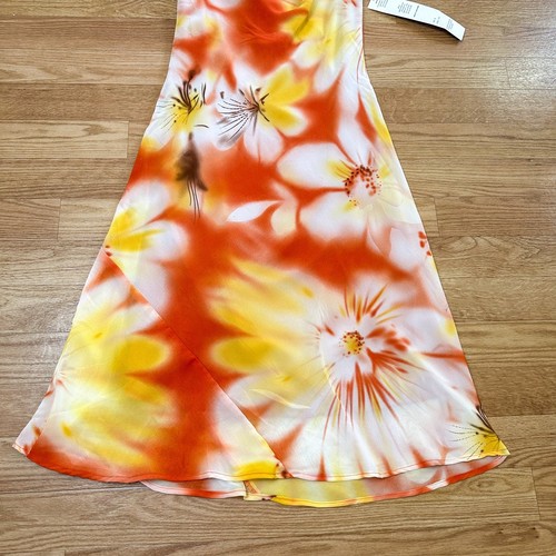 A Wild Thyme Vintage 90s Floral Dress Cowl Neck Prom Midi Dress - Bild 5 von 6