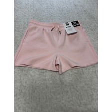 Members Mark Girls Pink Sandwashed Shorts XL 14-16 Athletic Drawstring NWT
