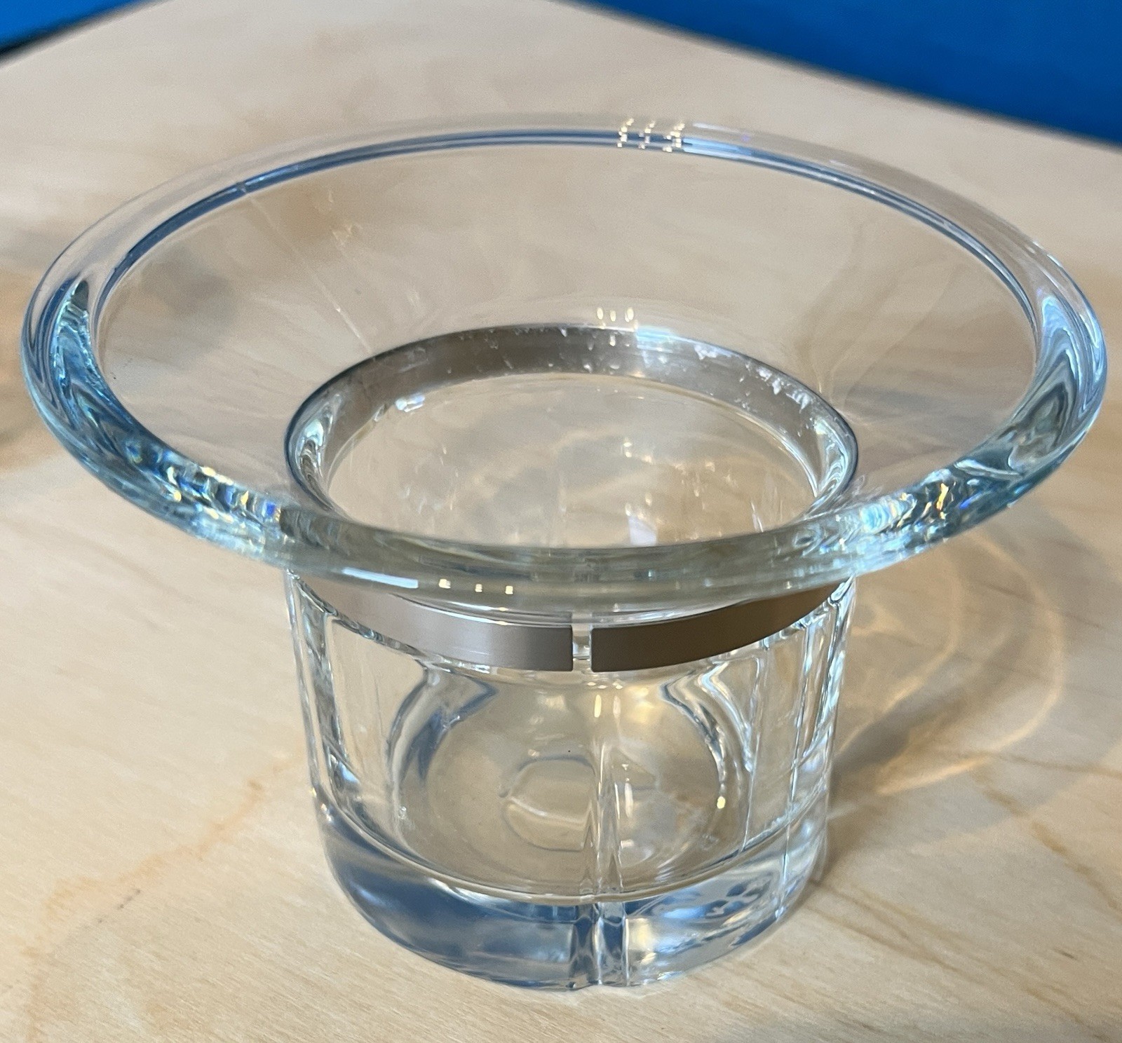 Pair Rosendahl Copenhagen Denmark Glass Tealight Candle Holders Danish Modern image 9