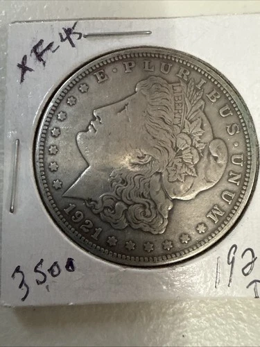 1921-D Morgan Silver Dollar In XF Condition