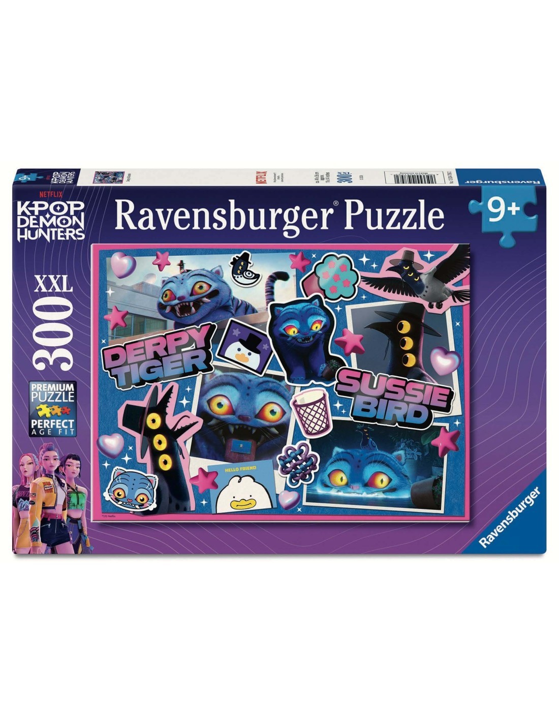 Ravensburger Puzzle K-pop Demon Hunters Derpie e Sussie 300 Pezzi