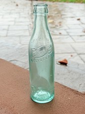 1921 ATQ PEPSI:COLA DD EMB AQUA BLUE GLASS BOTTLE (WASHINGTON, NC)