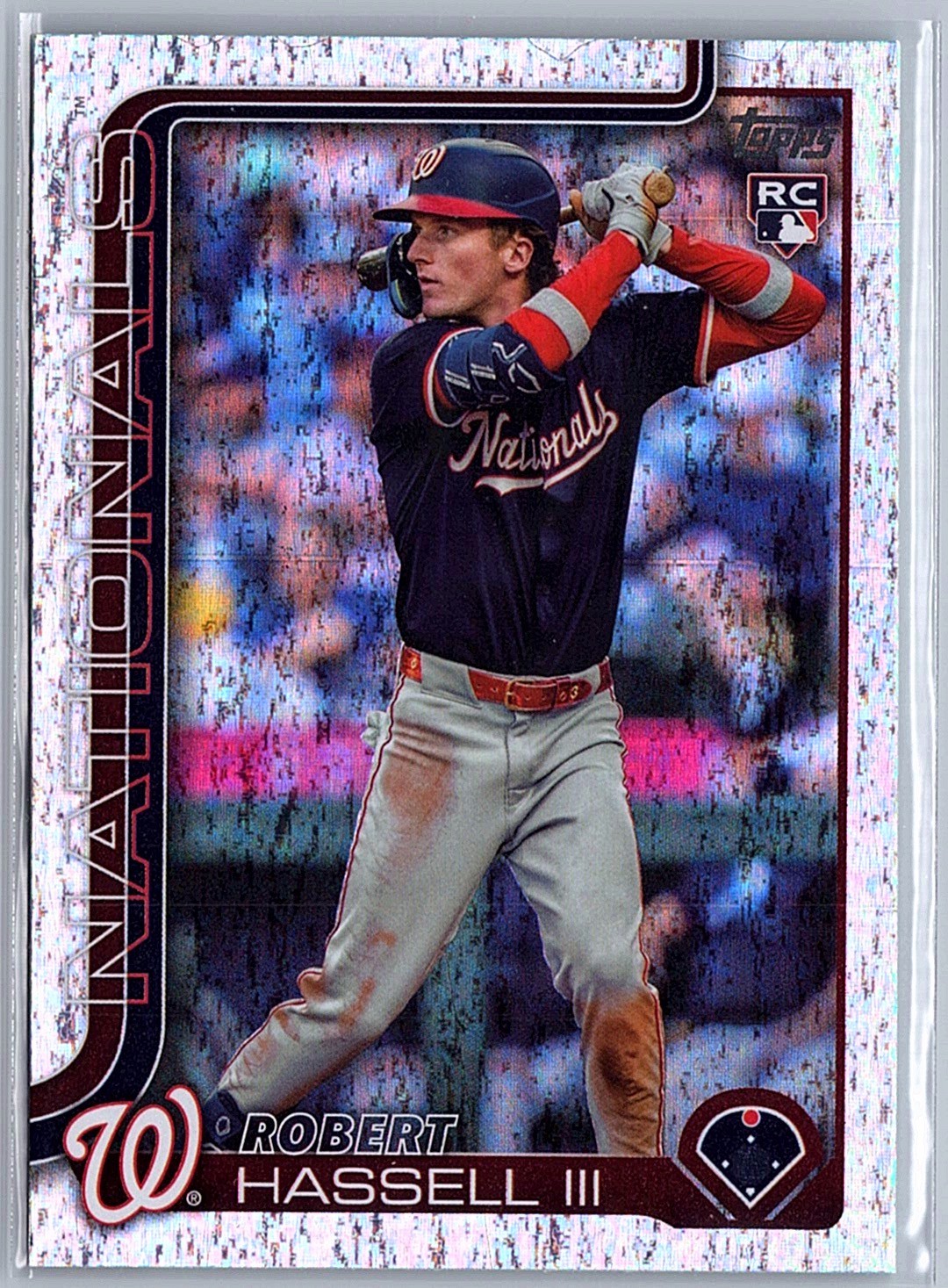 2025 Topps Update Robert Hassell III #US109 Holo Foil Washington Nationals