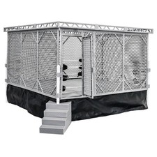 Steel Cage Playset & Wrestling Ring for WWE &...