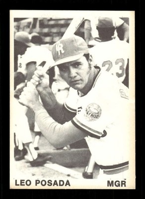 1974 TCMA Cedar Rapids 25 Leo Posada MGR ssp short print BXCP48
