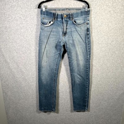 Lee Jeans Womens 31 Blue Denim Medium Wash Everyday Wear Slim Straight Leg