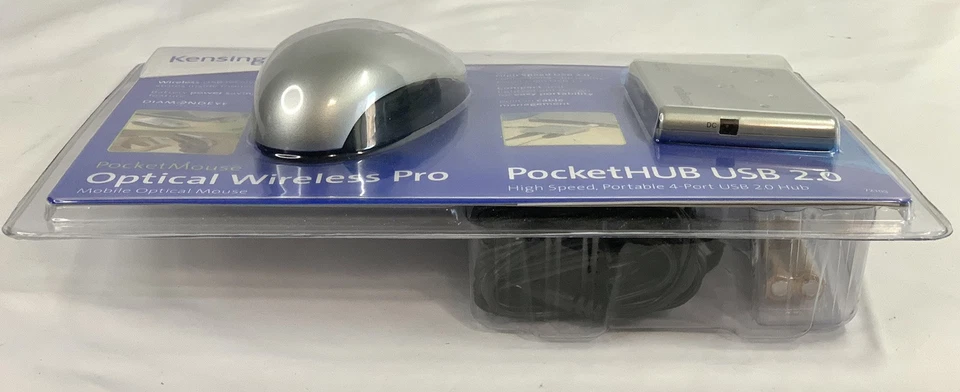Kensington 72103 PocketMouse Optical Wireless Pro - PocketHub USB 2.0 NEW SEALED - Image 4 of 4