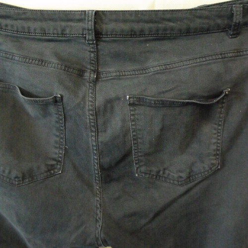 M&S Stretch Long Length Black Jeans Womens - SIze 18 - Picture 6 of 10