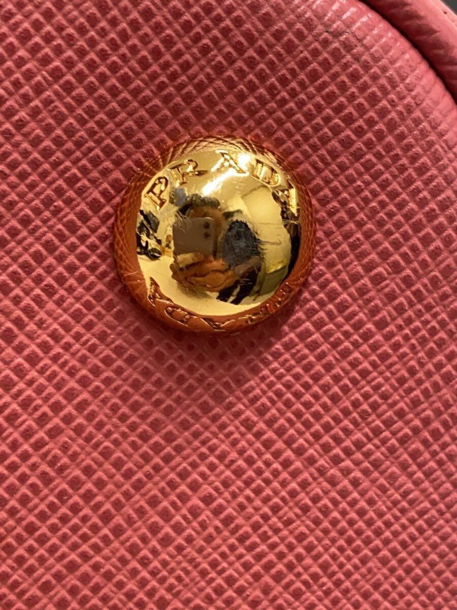 PRADA Handbag Leather PNK Solid BN2567 Scratches on Hardware thumbnail 7