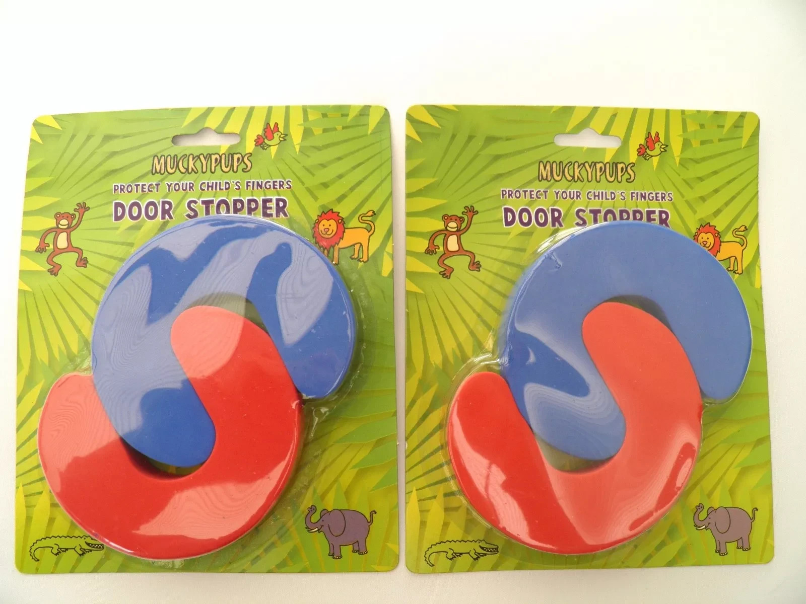 4 Home Safety Child Baby Finger Protector Door Jammers 2 Packs Door Stoppers