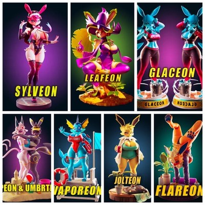 Eeveelutions (Flareon,jolteon,vaporeon,umbreon,espeon) Pick One Gk Spicy Or Futa