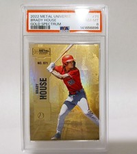 2022 Skybox Metal Universe Champions Brady House Gold Spectrum PSA