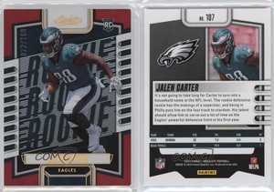 2023 Panini Absolute Rookies Red Spectrum /100 Jalen Carter #107 Rookie RC