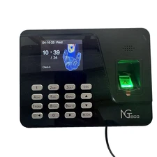 NGTeco Time Clocks for Employees Small Business AS10 Fingerprint No USB