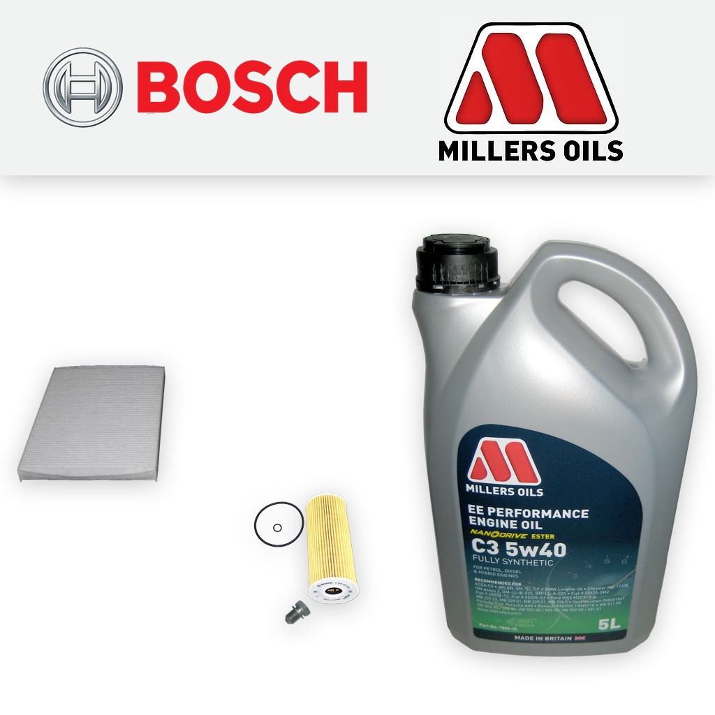 SERVICE KIT for SKODA OCTAVIA (1U) 1.9 TDI OIL CABIN FILTERS +EE OIL (1998-2010)