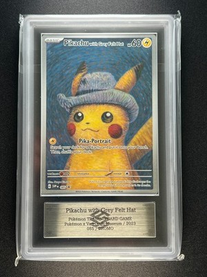 ARS 10] Pikachu With Grey Felt Hat Van Gogh Museum Pokemon Card