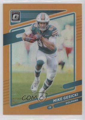 2021 Panini Donruss Optic Orange Prizm 185/199 Mike Gesicki #59 0ub8