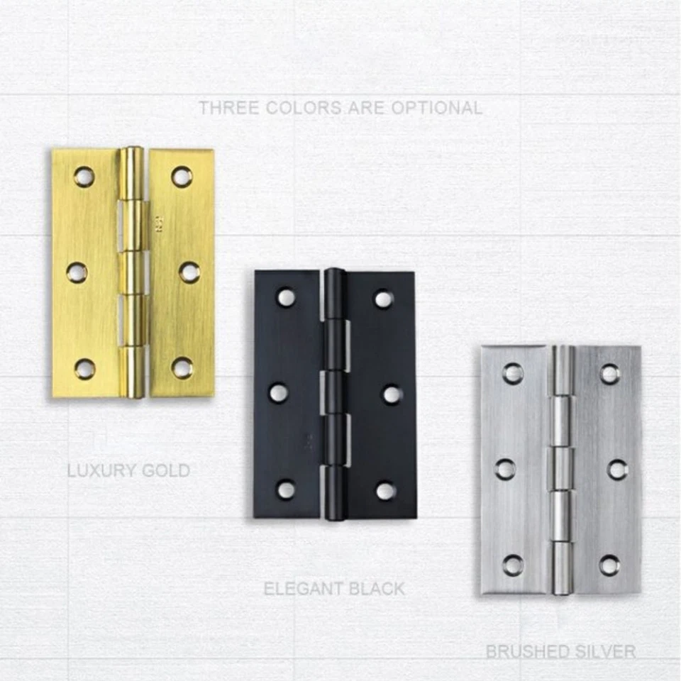 Bisagras de puerta de acero inoxidable cepillado para puertas internas - 1 pulgada - 5 pulgadas (par) Foto 4 de 4
