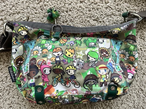 Tokidoki LeSportsac Crossbody Bag Eco Mondo Save The Planet Save Whales Rare - Picture 1 of 21