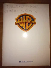 Vintage Press Kit - THELONIOUS MONK: Straight No Chaser - 1988 Clint Eastwood