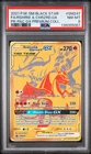 2021 POKEMON SM BLACK STAR PROMO #SM247 FULL ART/RESHIRAM & CHARIZARD GX PSA 8