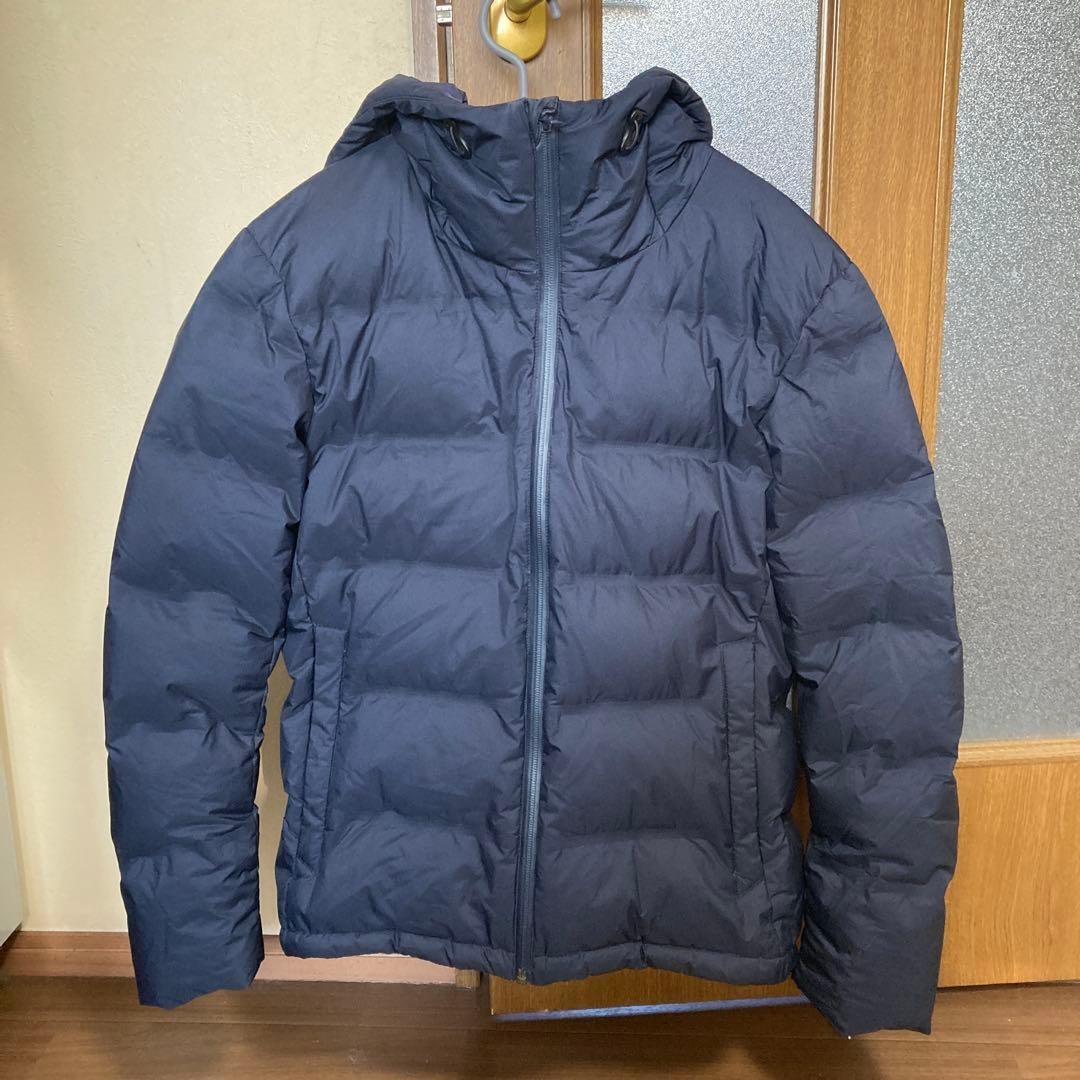 UNIQLO Seamless Down Parka Navy M Winter Coat Lightweight Used thumbnail 12