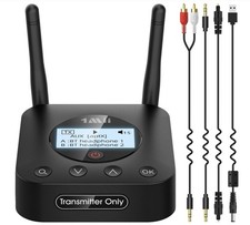1Mii B06TX Long Range Bluetooth 5.2 Transmitter for TV/PC/Projector to 2