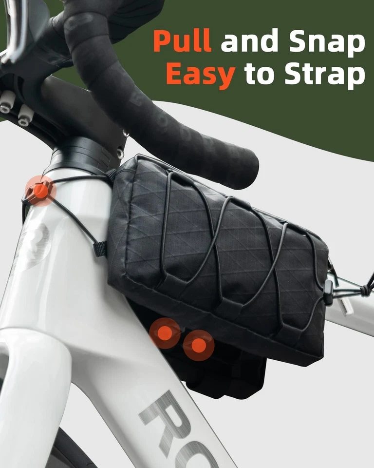 ROCKBROS Top Tubo Bicicleta Bolsa Marco Frontal Bolsa Ciclismo con Correa para el Hombro  Foto 2 de 4