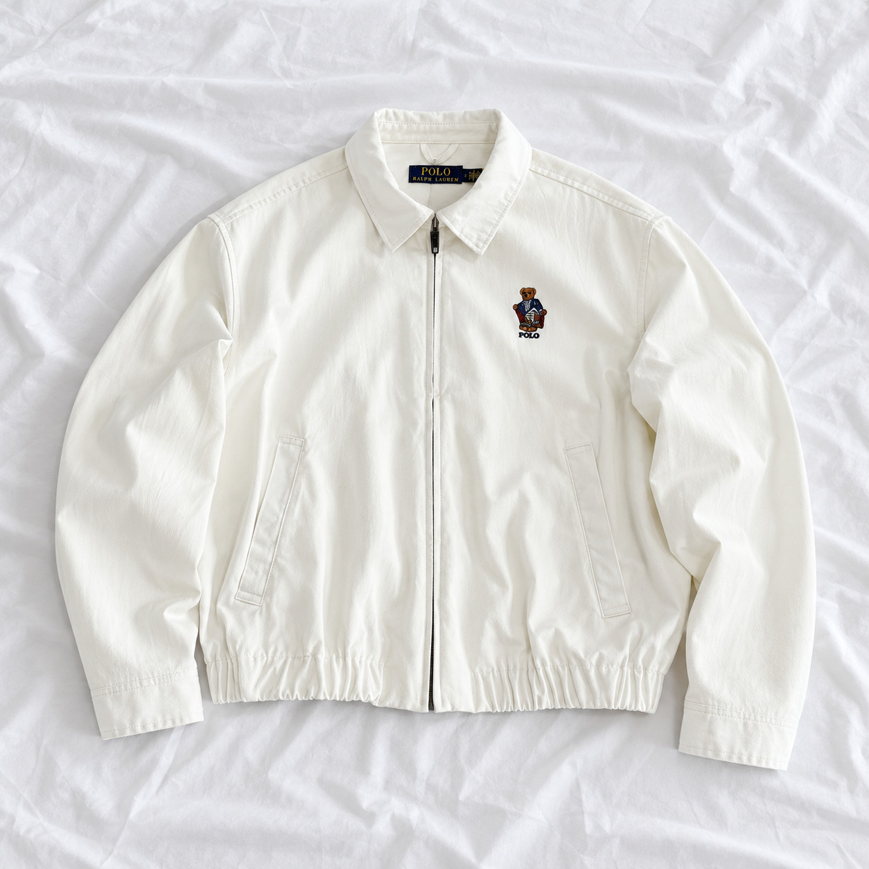 Ralph Lauren Polo Bear Jacket Exclusive Blouson in White - second product detail image