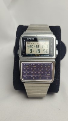 Vintage Casio DBC-610 Calculator Watch Data Bank Chronograph Retro 80s Geek Chic