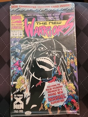 New Warriors Annual #3 (Marvel 1993) 1st App. Hindsight Polybag Still Sealed  