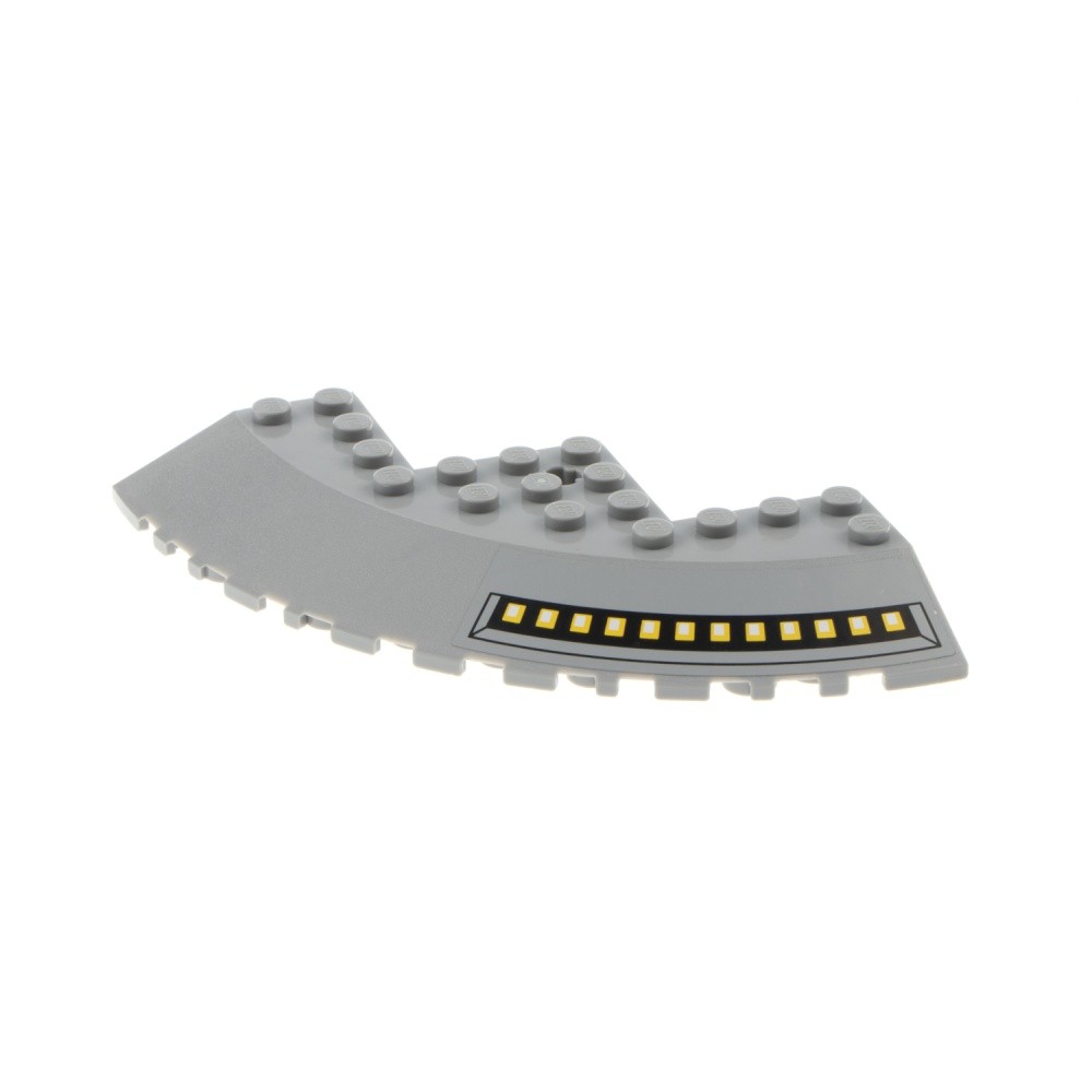 1x Lego Brick Round Wing 33° 10x10 New Light Gray Corner Star Wars 58846pb19L