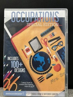 Occupations Special Addition Anita Goodesign Embroidery Machine Designs CD New