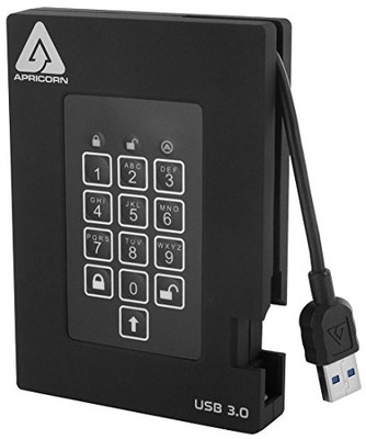 Apricorn A253PL2562000F 2TB Ext Hard Drive USB 3.0 FIPS 140-2