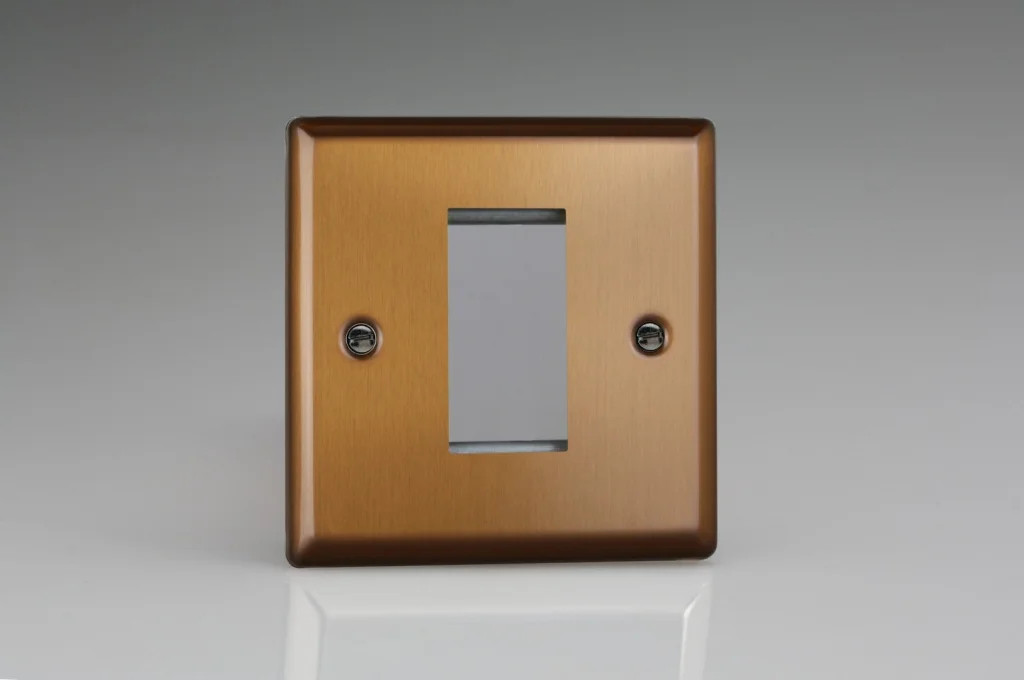 Modular Grid System Bronze DataGrid Plate Urban Brushed 1 Space Varilight