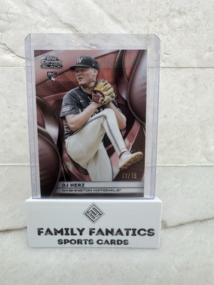 2025 Dj Herz Topps Chrome Black RC Rose Gold 11/15 Wash Nationals SSP