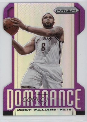 2013-14 Panini Prizm Dominance Purple Die-Cut 37/49 Deron Williams #15 7eo