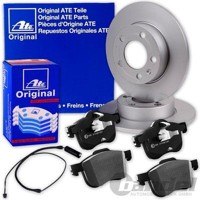 ATE BREMSSCHEIBEN 324mm Voll + BELÄGE HINTEN passend für BMW 7er E38 1994 - 2001
