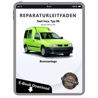 Seat Inca 9K 1995-2003 Bremsanlagen Bremsen System Werkstatthandbuch PDF Datei