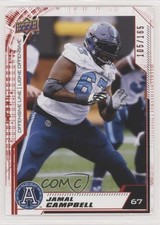 2020 Upper Deck CFL Red 105/165 Jamal Campbell #103 r6v