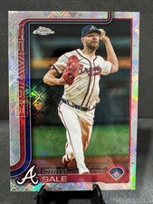 Chris Sale 2025 Topps Chrome Logofractor Edition  #182 Braves